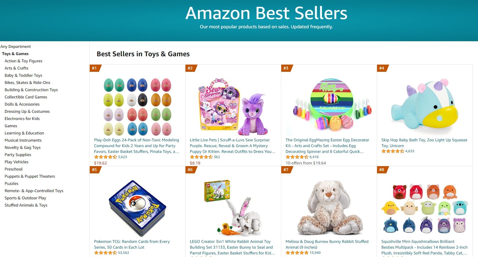 Toys and Games Amazon Best Sellers