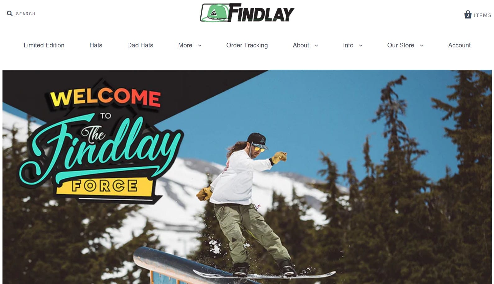 Findlayhats website